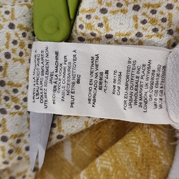 Free People Aloha‎ State Of Mind Patchwork Peplum Blouse Size Small - Picture 10 of 10